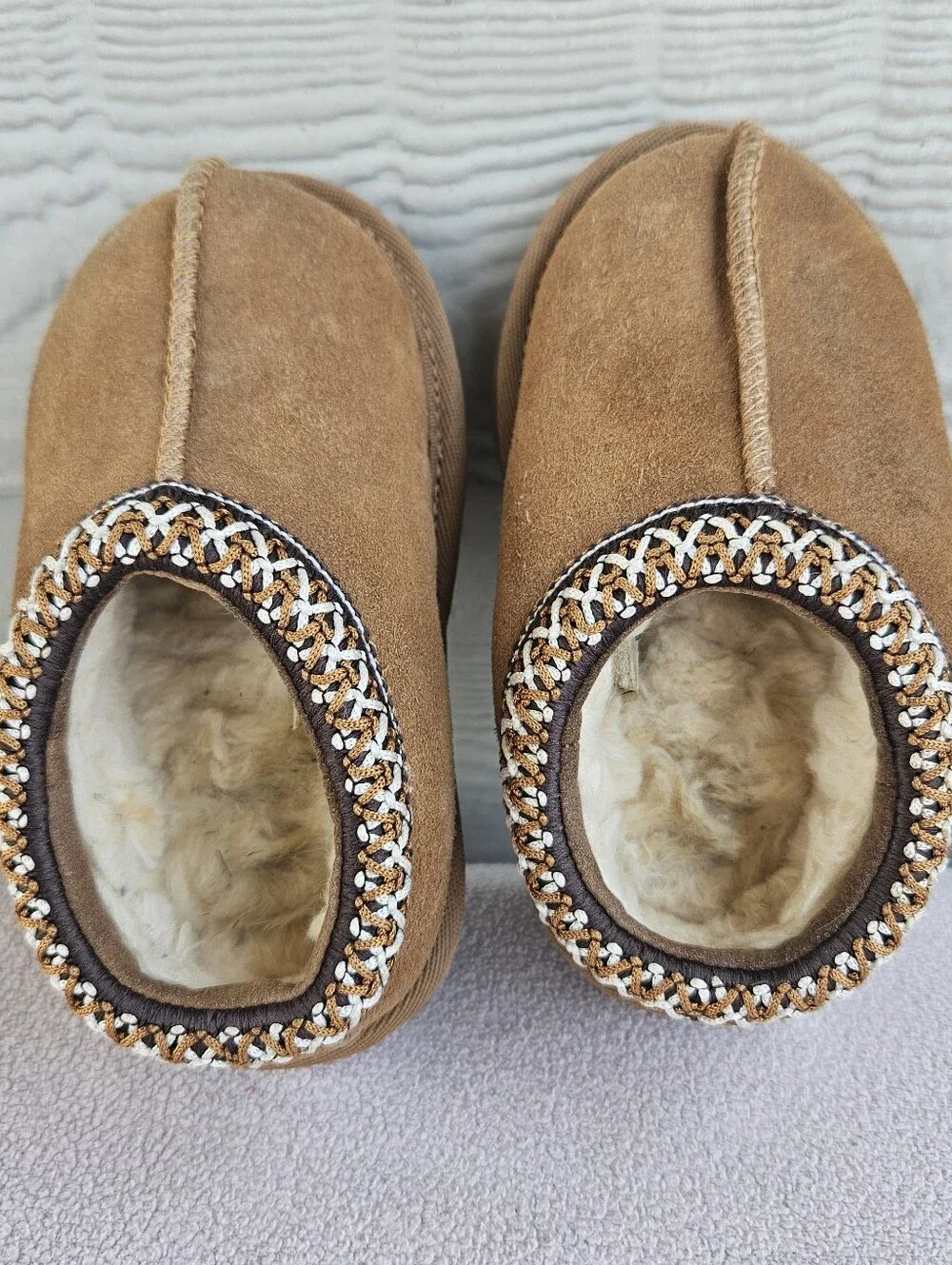 UGG Tasman II Clog House Slippers Toddler SZ 6 Chestnut Brown Slip-On